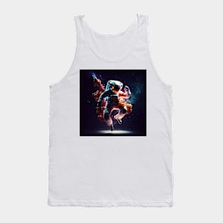 Astronaut dancing in space Tank Top